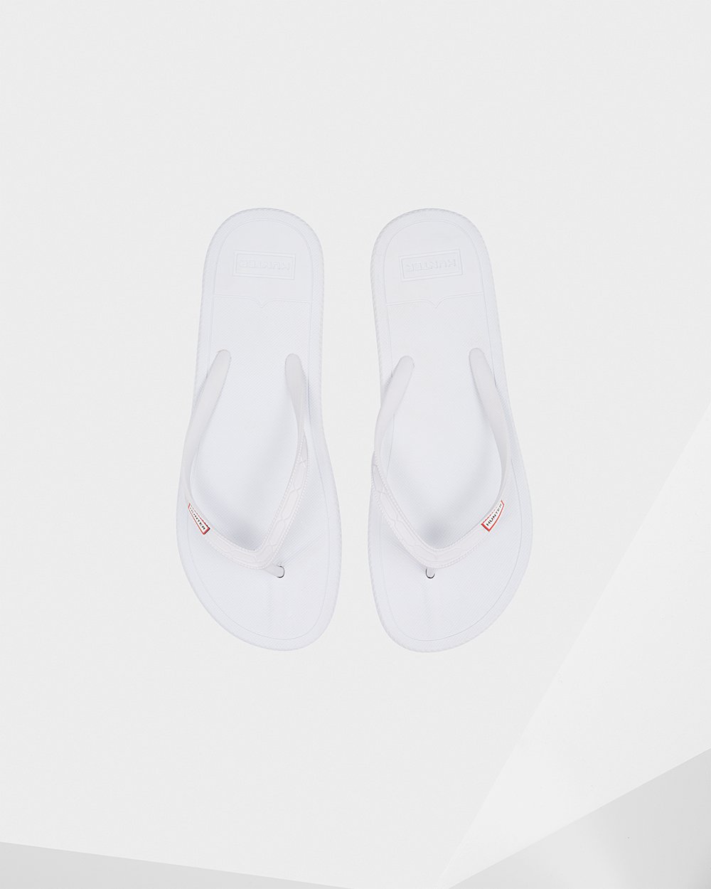 Mens Hunter Flip Flops White - Original - 1740826-LZ